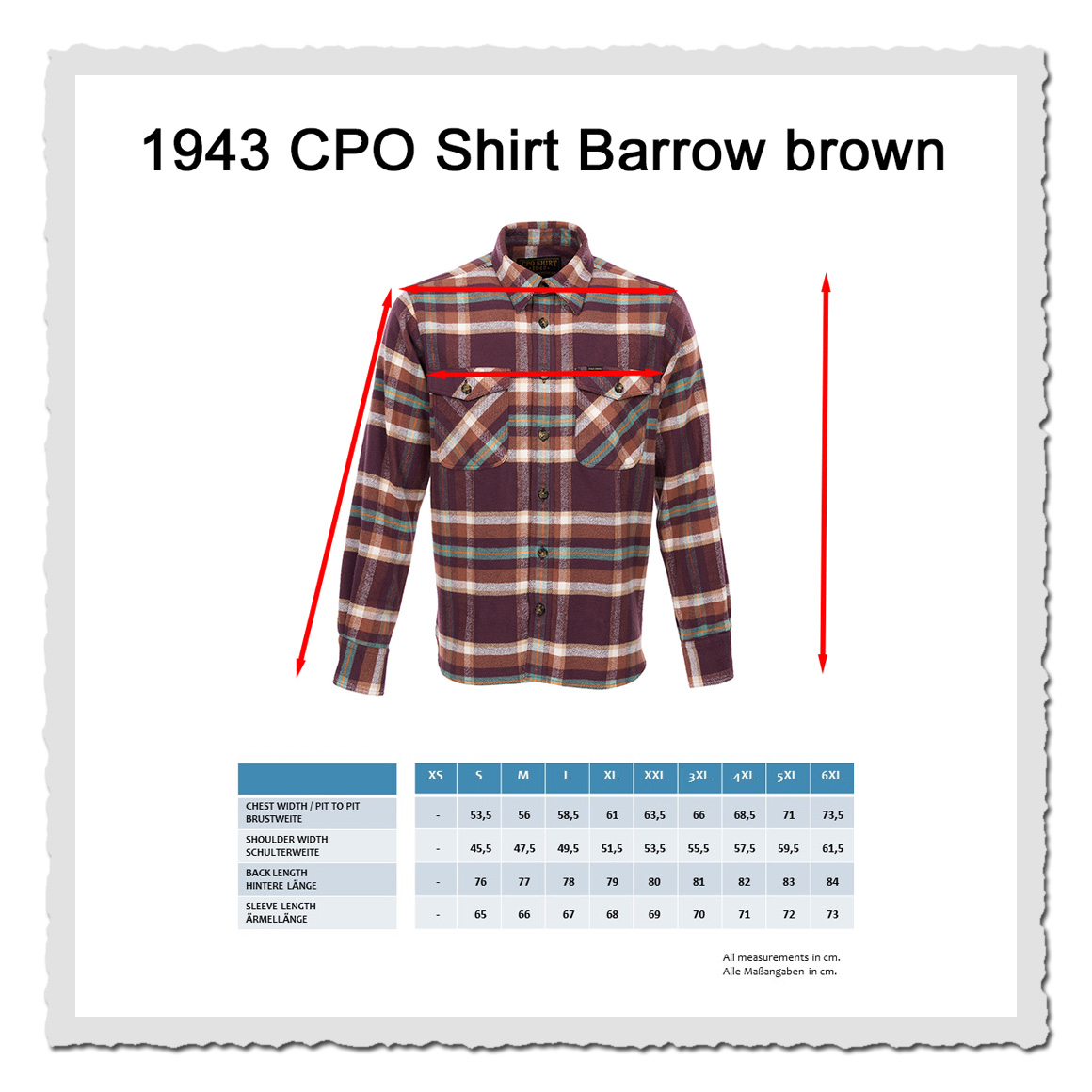 Flanellhemd Retro Pike Brothers Barrow brown für Herren